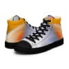 A pair of shoes with an image on them.