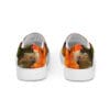 A pair of shoes with an image on them.