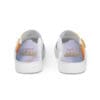 A pair of shoes with the words " hello world ".