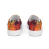 A pair of shoes with an image on them.