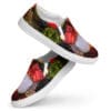 A pair of shoes with pictures on them