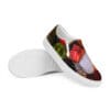 A pair of shoes with pictures on them