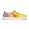 A pair of shoes with an image on them.