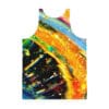 Vibrant gemstone tank top design.