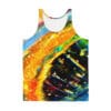 Colorful abstract crystal tank top.