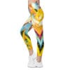 Colorful abstract print leggings.