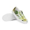 A pair of shoes with flowers on them.