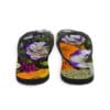A pair of flip flops with flowers on them.