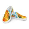 Colorful slip-on canvas shoes.