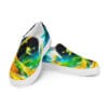 Colorful slip-on canvas shoes.