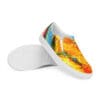 Colorful slip-on canvas shoes.