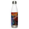 Abstract art water bottle design.