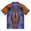 Butterfly wing print shirt back view.