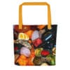 Colorful tumbled stones tote bag.