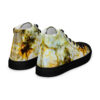 A pair of shoes with a marble pattern.