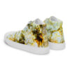 A pair of shoes with a picture of rocks on them.