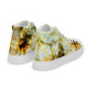 A pair of shoes with a picture of a cloud.