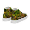 A pair of shoes with a picture of trees