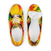 A pair of shoes with an image on them.