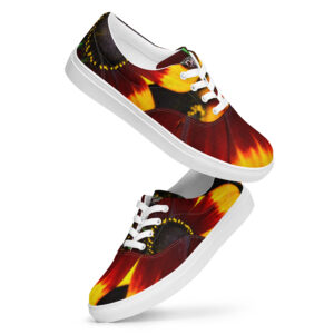 A pair of shoes that are on the ground