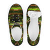 A pair of shoes with a picture on them