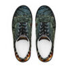 A pair of shoes with a picture on them.