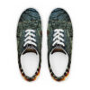 A pair of shoes with a picture on them.