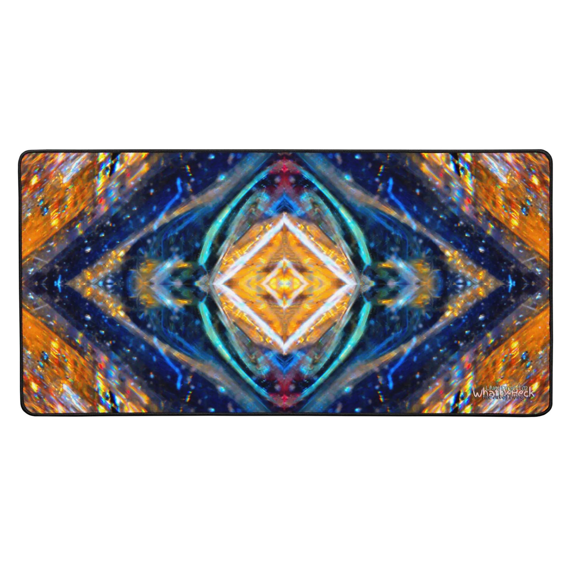 A colorful abstract picture of the sun.